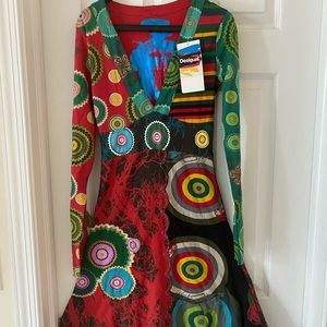 GORGEOUS NWT DESIGUAL DRESS, XS